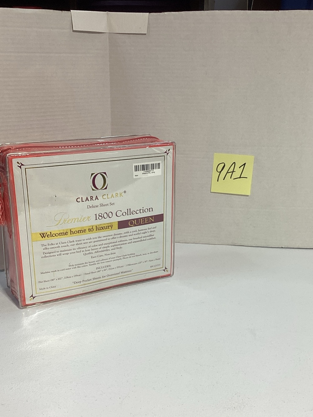 Clara Clark Coral Premier 1800 Collection Queen Sheet Set